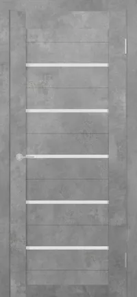 ST1 ДО черный лак 800*2000 Бетон светлый