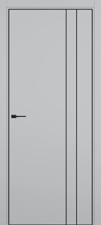 DZ-58 4AB 800*2000 Nardo Grey Молдинг черный кромка ALU Черная ЗПЗ