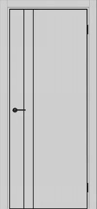 DZ-58 4AB 800*2000 Shellac Grey Молдинг черный кромка ALU Черная ЗПЗ