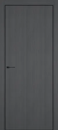 DZ-50 4AB 800*2000 Grey Oak кромка ALU Черная ЗПЗ