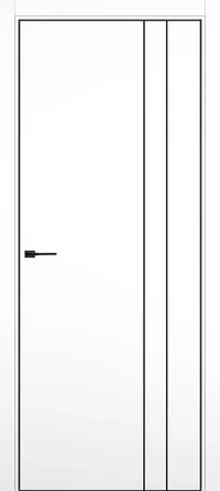 DZ-58 4AB 800*2000 Alaska Молдинг черный кромка ALU Черная ЗПЗ