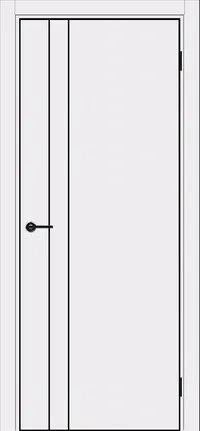 DZ-58 4AB 800*2000 Shellac White Молдинг черный кромка ALU Черная ЗПЗ