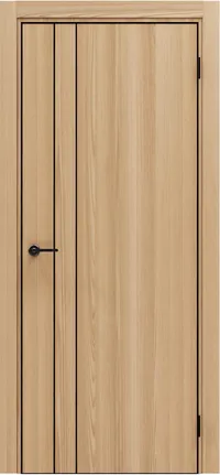 DZ-58 4AB 800*2000 Natural Oak Молдинг черный кромка ALU Черная ЗПЗ