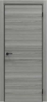DZ-52 4AB 800*2000 Grey Oak Молдинг черный кромка ALU Черная ЗПЗ