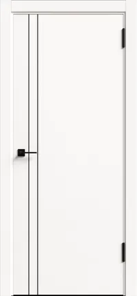 KM 2 ДГ 800*2000 Айс ABS черная с 4-х сторон молдинг Черный