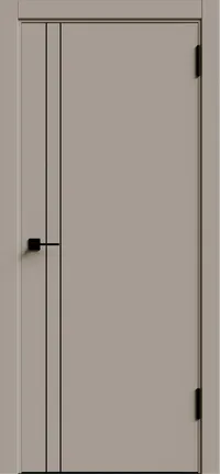 KM 2 ДГ 800*2000 Крим ABS черная с 4-х сторон молдинг Черный