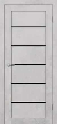 ST8 ДО черный лак 800*2000 Бетон белый (Ю)