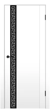 MX 13 ДО черный с рисунком 800*2000 Белый полипропилен
