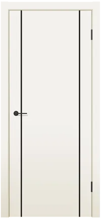 MX 3 ДГ 800*2000 Ваниль полипропилен Молдинг Черный