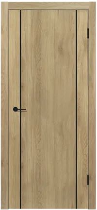 MX 3 ДГ 800*2000 Дуб плато Молдинг Черный