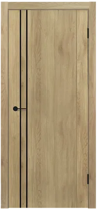 MX 5 ДГ 800*2000 Дуб плато Молдинг Черный