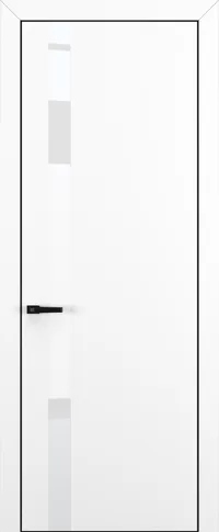 Квалитет К2 White Pure 800*2000 Белый матовый ALU Черная с 4-х зпп Eclipse под 2 петли зпз 196