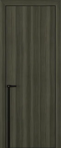 Квалитет К21 800*2000 Дуб темный ALU Черная с 4-х молдинг черный (Mb)