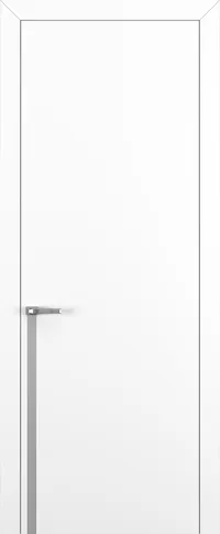 Квалитет К21 800*2000 Белый матовый ABS молдинг серебро (Mh)