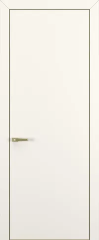 Квалитет К7 800*2000 Молочный матовый ALU Золотая с 4-х зпп Eclipse под 2 петли зпз 196