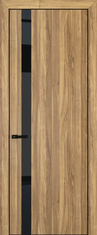 Квалитет К2 Black Classic 800*2000 Орех грецкий ALU Черная с 4-х зпп Eclipse под 2 петли зпз 196