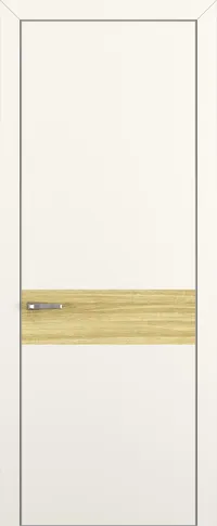 Квалитет К6 Вставка Дуб натуральный 800*2000 Молочный матовый ALU Серая с 4-х зпп Eclipse под 2 петли зпз 196