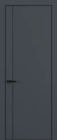 Квалитет К14 800*2000 Графит премьер мат ALU Черная с 4-х молдинг черный (Mb) зпп Eclipse под 2 петли зпз 196