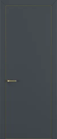 Квалитет К7 800*2000 Графит премьер мат ALU Золотая с 4-х