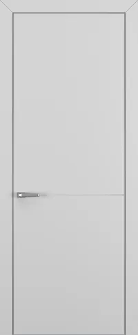 Квалитет К10 800*2000 Матовый серый ALU Серая с 4-х молдинг серебро (Mh)