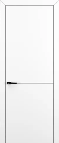 Квалитет К10 800*2000 Белый матовый ABS молдинг черный (Mb)