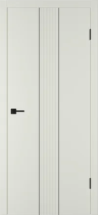 Integra 65 ДГ 800*2000 Магнолия эмаль Молдинг Черный