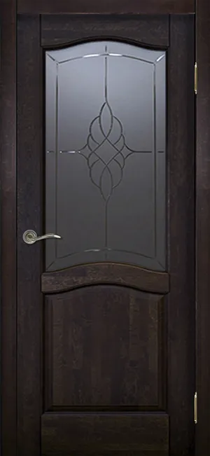 Лео м. ДО графит с фрезеровкой Античный орех