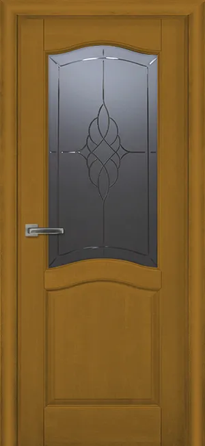 Лео м. ДО графит с фрезеровкой Античный орех