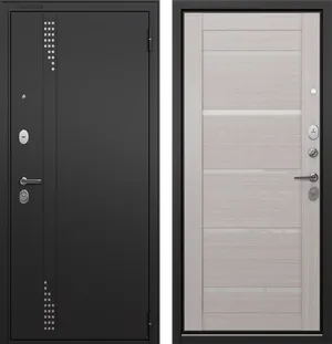 T2 TRUST ECO MP RL-11 Черный муар - Е-142 Lacobel White Бьянко ларче 