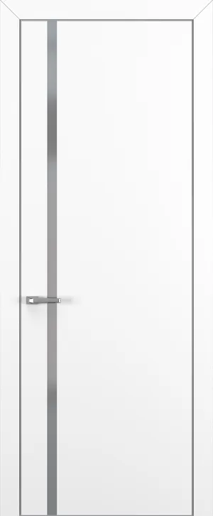 Квалитет К1 Black Classic Белый матовый ALU Черная зпп Eclipse 3.0 под 2 петли REVERS L