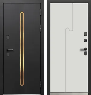 Luxor Termo 10 Черная шагрень - Эмалит белый 