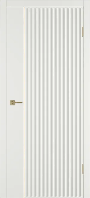 Linea VR1 ДГ Белая эмаль Молдинг Серебро