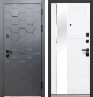 Luxor 3D Сатин графит - Белый снег софт 