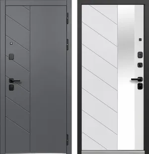 Luxor Пирамида Зеркало Сатин графит - Эмалит белый 