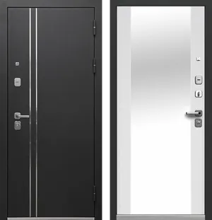 Luxor Букле Черный Зеркало Букле черный - Эмалит белый 