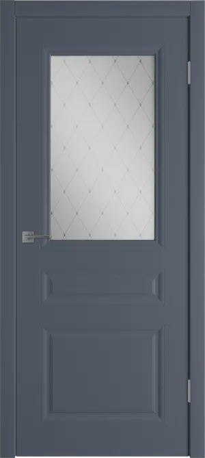 Челси ДО матовое с рисунком Белая эмаль