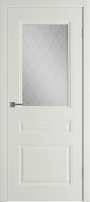 Челси ДО матовое с рисунком Белая эмаль