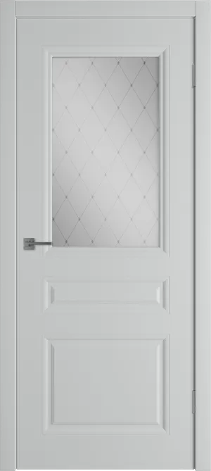 Челси ДО матовое с рисунком Белая эмаль