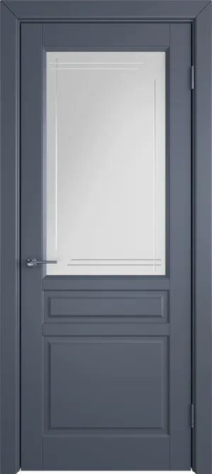 К2 COLORIT ДО матовое с фрезеровкой полосы Графит эмаль