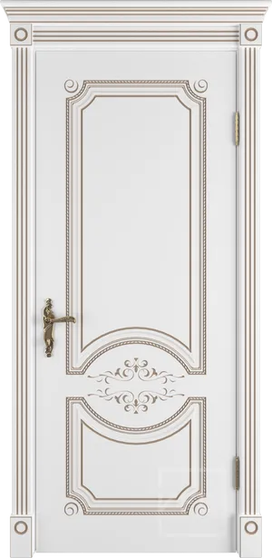 Милана эст. ДГ 3D Слоновая кость эмаль патина золото