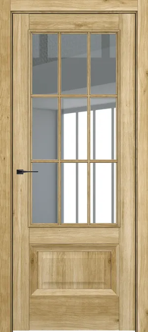 Турин ДО Baguette АК B2 стекло прозрачное Голд вуд