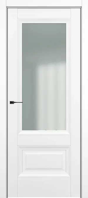 Турин ДО Baguette B2 Сатинато с рамкой Молочный матовый