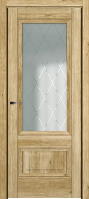 Турин ДО Baguette B3 Сатинато с рамкой Белый матовый