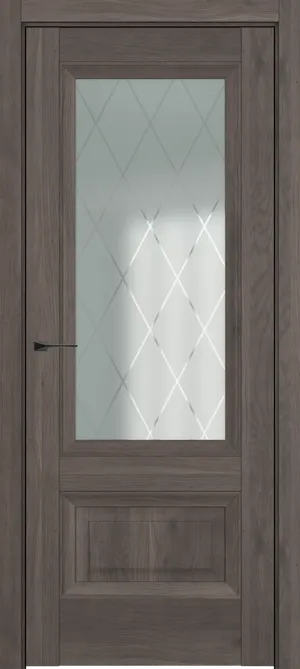 Турин ДО Baguette B2 Сатинато с рамкой Молочный матовый