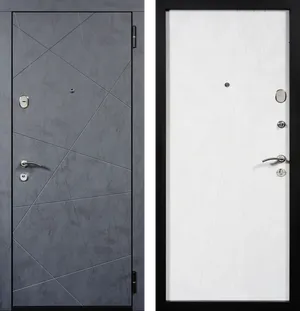 Нойс ЮП-11 бетон графит - ЮП-12 бетон снежный 