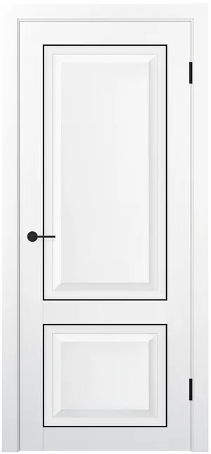 KX 72 ДГ Белый полипропилен Молдинг Черный