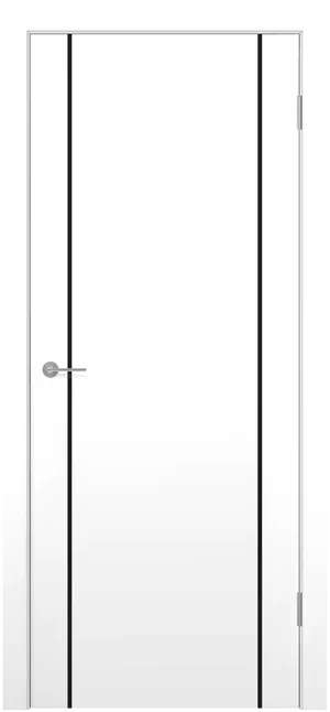 MX 3 ДГ Белый полипропилен Молдинг Черный