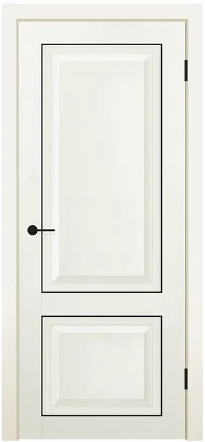 KX 72 ДГ Белый полипропилен Молдинг Черный