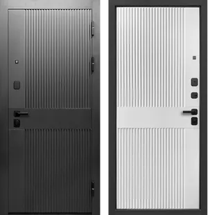Сопрано 9 см Сатин графит - Эмалит белый 