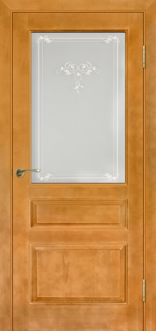 Модель №5 пмц ДО мателюкс матовое с рисунком Светлый лак